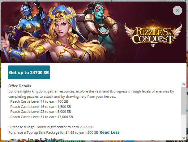 Anyone try the Puzzles & Chaos offer? : r/SwagBucks